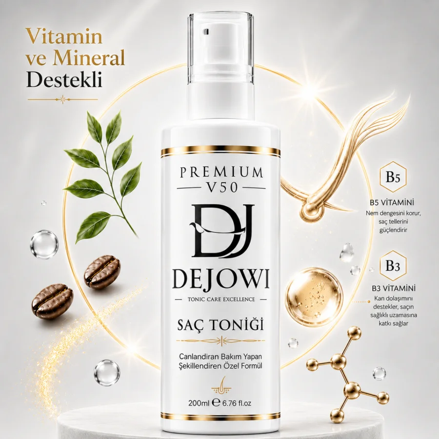 Dejowi V50 Premium Keratin Destekli Saç ve Saç Derisi Toniği 200ml resmi