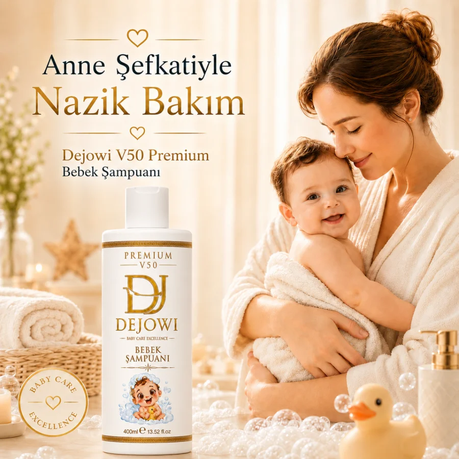 Dejowi V50 Premium Nem ve Vitamin Destekli Hassas Bebek Şampuanı 400ml resmi